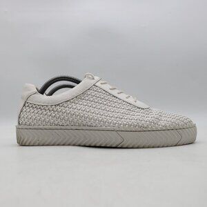 Marc Nolan Cody Men's Size 8 White Woven Leather Casual Sneakers Lace Up